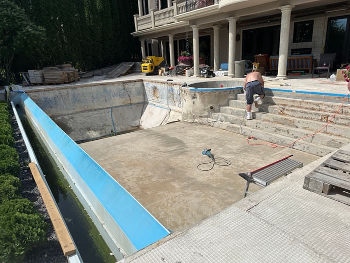 Winnipeg pool — first day of work