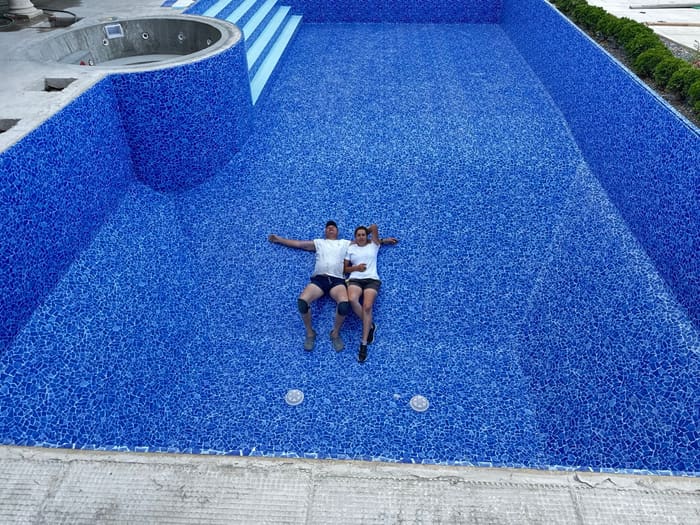 Winnipeg pool — new membrane installed