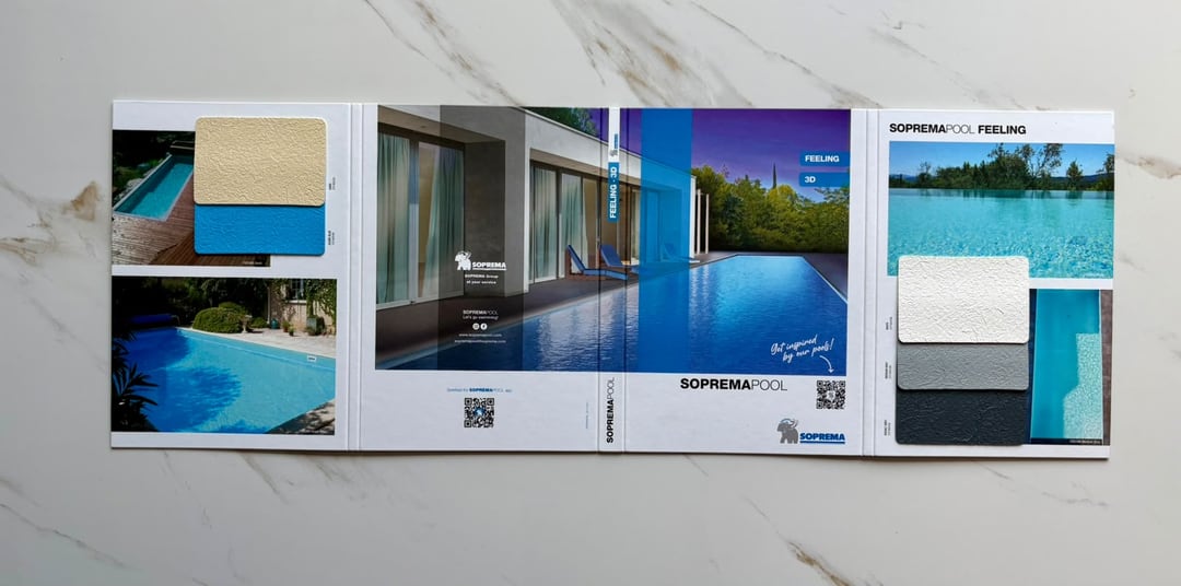 Sample book of PVC membranes — photo 10