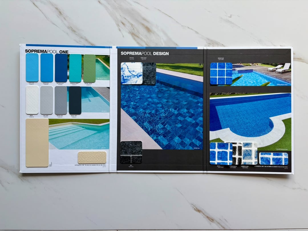 Sample books and brochures from membrane manufacturers — photograph 12 of 27