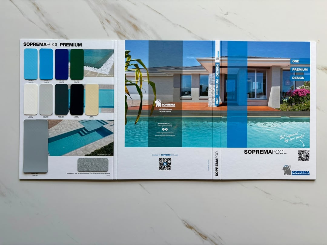 Sample books and brochures from membrane manufacturers — photograph 13 of 27